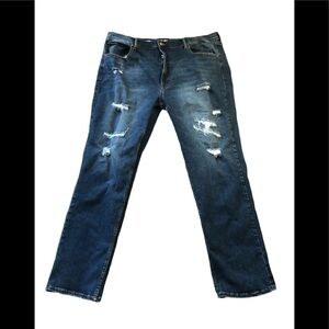 The Foundery Big & Tall Advance Flex 360 Stretch Jean Distressed Sz. 44X34